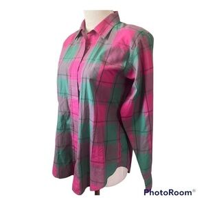 Club Clasics vintage button up with shoulder pads